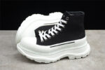 Alexander McQueen Tread Slick High-Top Sneakers – Black/White
