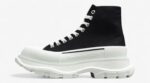 Alexander McQueen Tread Slick High-Top Sneakers – Black/White