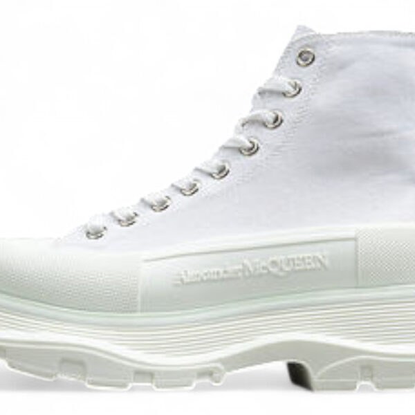 Alexander McQueen Tread Slick High-Top Sneakers – White