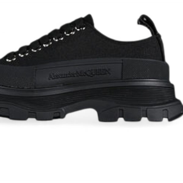 Alexander McQueen Tread Slick Low-Top Sneaker – Black