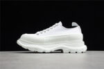 Alexander McQueen Tread Slick Low-Top Sneakers – All White