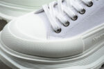 Alexander McQueen Tread Slick Low-Top Sneakers – All White