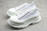 Alexander McQueen Tread Slick Low-Top Sneakers – All White