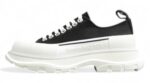 Alexander McQueen Tread Slick Low-Top Sneakers – Black & White