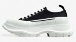 Alexander McQueen Tread Slick Low-Top Sneakers – Black/White