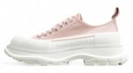 Alexander McQueen Tread Slick Low-Top Sneakers – Pink Canvas