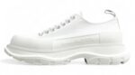 Alexander McQueen Tread Slick Low-Top Sneakers – Triple White