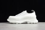 Alexander McQueen Tread Slick Low-Top Sneakers – Triple White