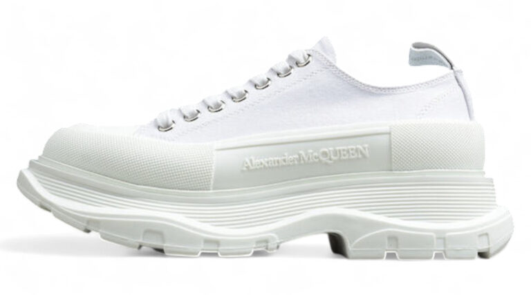 Alexander McQueen Tread Slick Low-Top Sneakers – White