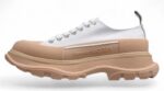 Alexander McQueen Tread Slick Low-Top Sneakers – White/Beige
