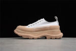 Alexander McQueen Tread Slick Low-Top Sneakers – White/Beige