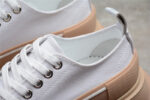 Alexander McQueen Tread Slick Low-Top Sneakers – White/Beige
