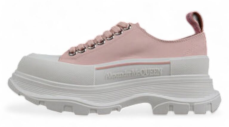 Alexander McQueen Tread Slick Low – Dusty Pink Canvas