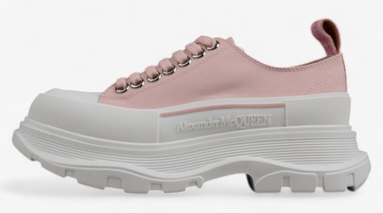 Alexander McQueen Tread Slick Low – Dusty Pink Canvas