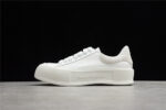Alexander McQueen Vulcanized Low-Top Sneakers – All White with Suede Heel