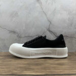 Alexander McQueen Vulcanized Low-Top Sneakers – Black & White
