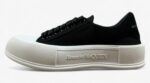Alexander McQueen Vulcanized Low-Top Sneakers – Black & White