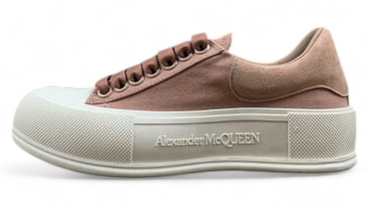 Alexander McQueen Vulcanized Low-Top Sneakers – Rose Pink