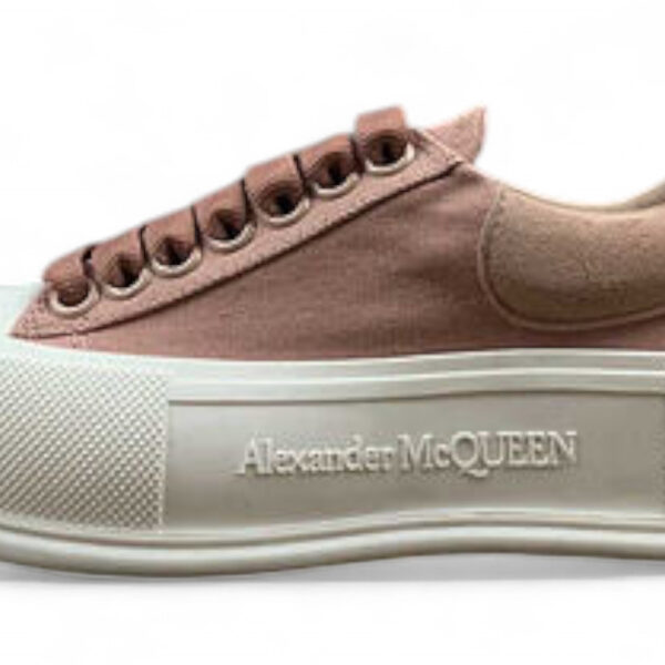 Alexander McQueen Vulcanized Low-Top Sneakers – Rose Pink
