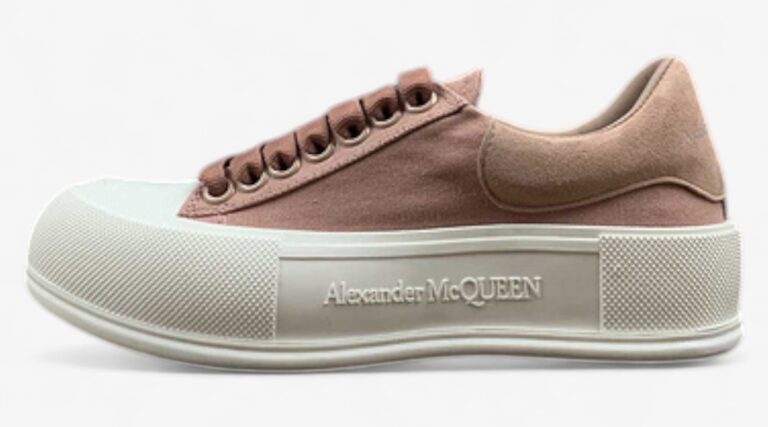Alexander McQueen Vulcanized Low-Top Sneakers – Rose Pink