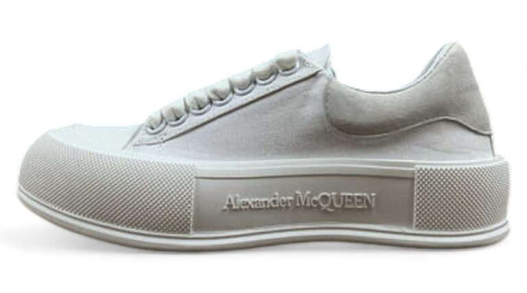 Alexander McQueen Vulcanized Low-Top Sneakers – White