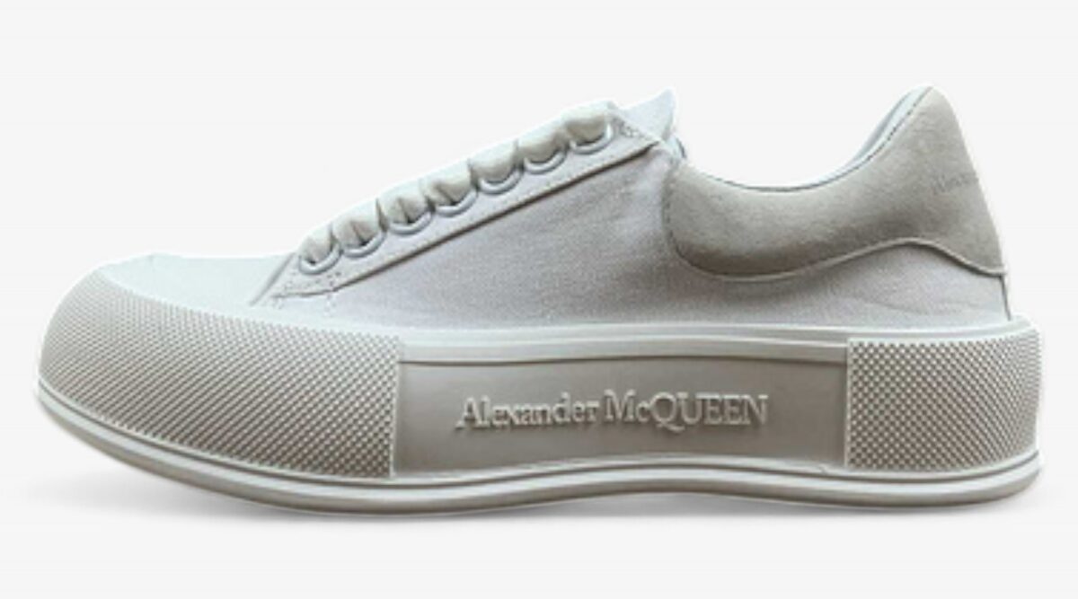 Alexander McQueen Vulcanized Low-Top Sneakers – White