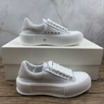 Alexander McQueen Vulcanized Low-Top Sneakers – White