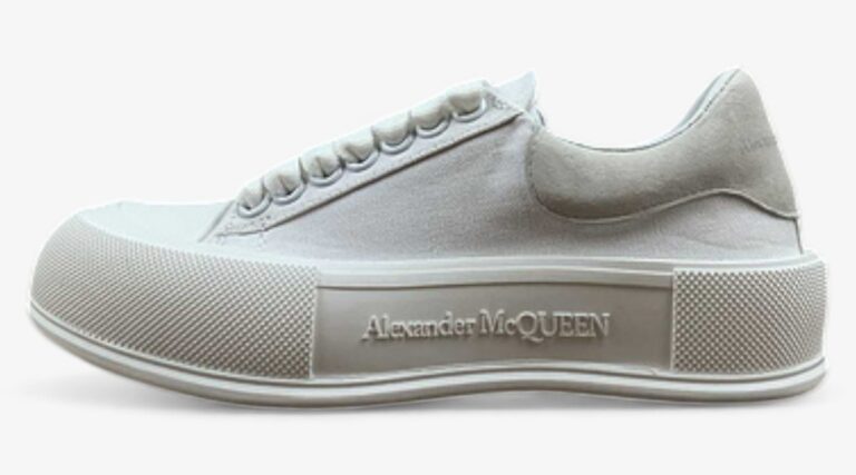 Alexander McQueen Vulcanized Low-Top Sneakers – White