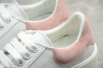 Alexander McQueen Vulcanized Low-Top Sneakers – White & Pink