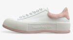 Alexander McQueen Vulcanized Low-Top Sneakers – White & Pink