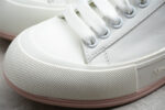 Alexander McQueen Vulcanized Low-Top Sneakers – White & Pink