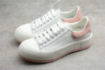 Alexander McQueen Vulcanized Low-Top Sneakers – White & Pink