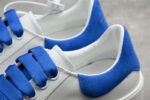 Alexander McQueen Vulcanized Low-Top Sneakers – White & Royal Blue