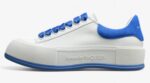 Alexander McQueen Vulcanized Low-Top Sneakers – White & Royal Blue
