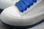 Alexander McQueen Vulcanized Low-Top Sneakers – White & Royal Blue