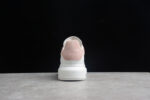 Alexander Mcqueen ShoesWhite Oversized Sneaker with Pink Suede Heel Tab