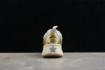Dior B22 Sneaker – White Mesh with Metallic Gold and Silver Overlays