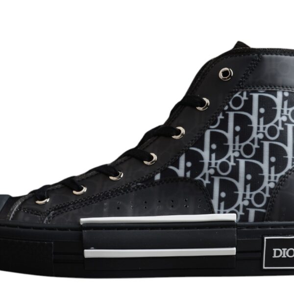 Dior B23 High-Top Sneaker – Black Oblique Canvas