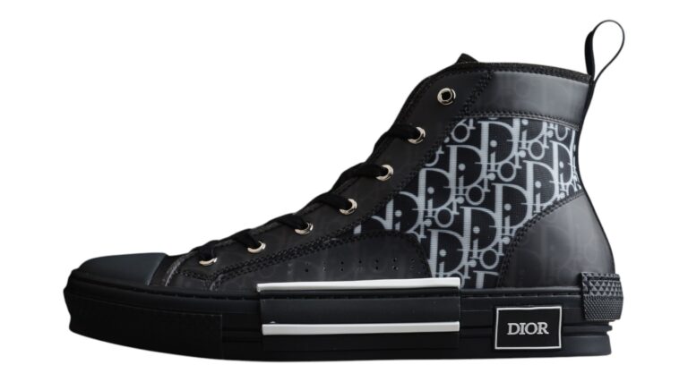 Dior B23 High-Top Sneaker – Black Oblique Canvas
