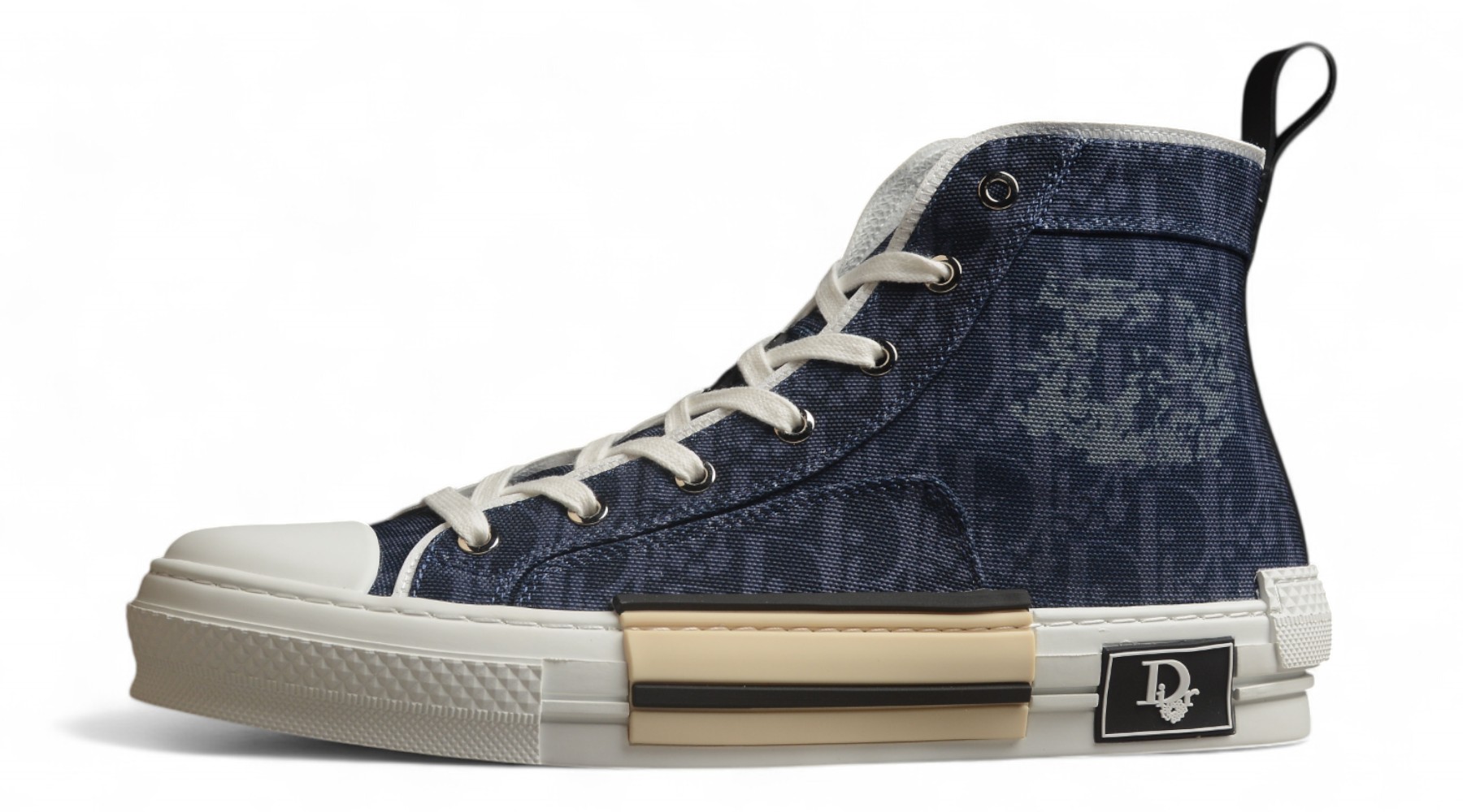 Dior B23 High-Top Sneaker – Blue Oblique Canvas