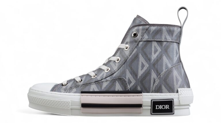 Dior B23 Oblique Low-Top Sneaker – Black with Gum Sole (Copy)