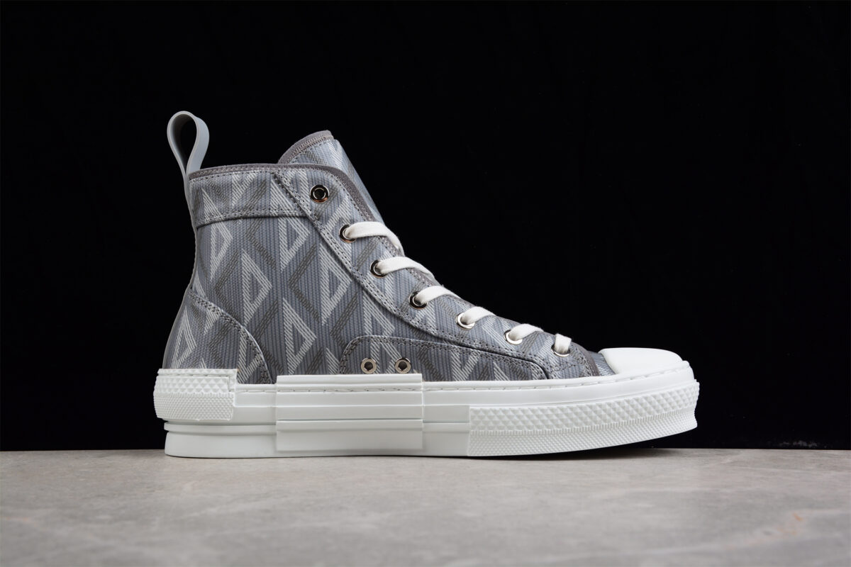 Dior B23 Oblique Low-Top Sneaker – Black with Gum Sole (Copy)