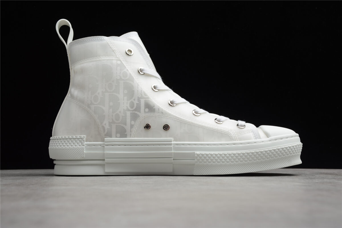 Dior B23 High-Top Sneaker – White Oblique