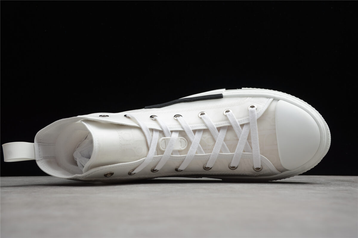 Dior B23 High-Top Sneaker – White Oblique