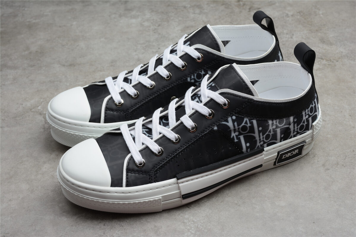 Dior B23 Low-Top Sneaker – Black Oblique