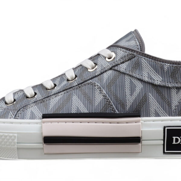 Dior B23 Low-Top Sneaker – Grey Oblique Pattern