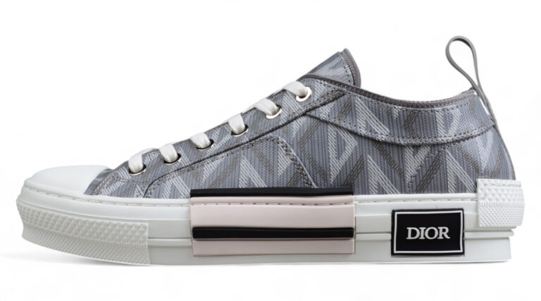 Dior B23 Low-Top Sneaker – Grey Oblique Pattern