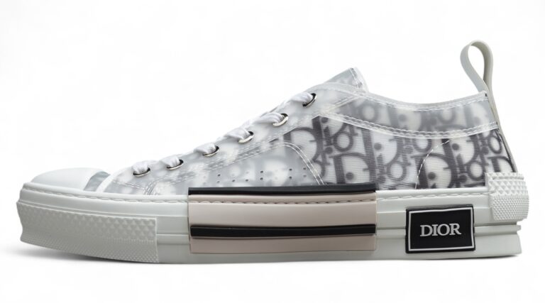 Dior B23 Low-Top Sneaker – Grey Oblique Transparent