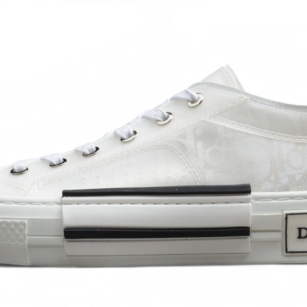 Dior B23 Low-Top Sneaker – White Oblique Transparent