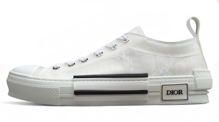 Dior B23 Low-Top Sneaker – White Oblique Transparent